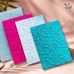 dossier relief 3d floral peintures decoration vacances scrapbooking cartes fleurs motifs opaques