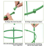 support plantes vert clips moderne arrangement fleurs tige fixation jardinextérieur