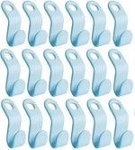 cintres suspension clips plastique moderne économie espace rangement chambre vêtements blanc bois naturel