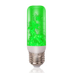 ampoule led effet flamme blanc jaune rouge vert bleu culot e27 moderne décoration festive