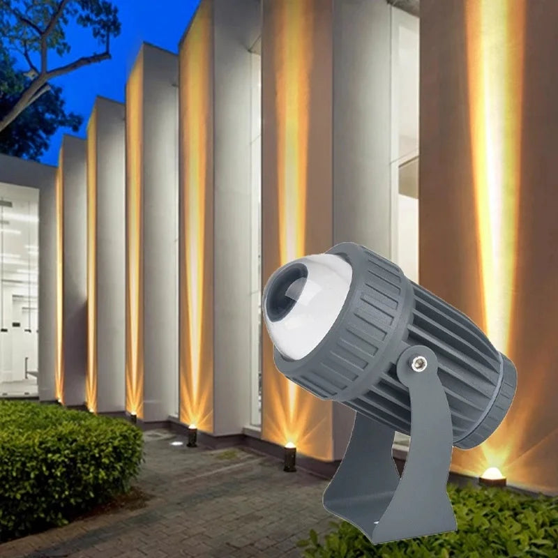 projecteur led gris moderne projecteur mural extérieur ip67 10w 20w ac220v dc12v