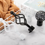 boules rideau moderne perforées noir blanc accessoires voilures fixations différentes tailles inclusées