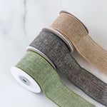 ruban tissu jute imitation largeur 4cm yards rustique couleurs naturelles décoration festive emballage cadeaux