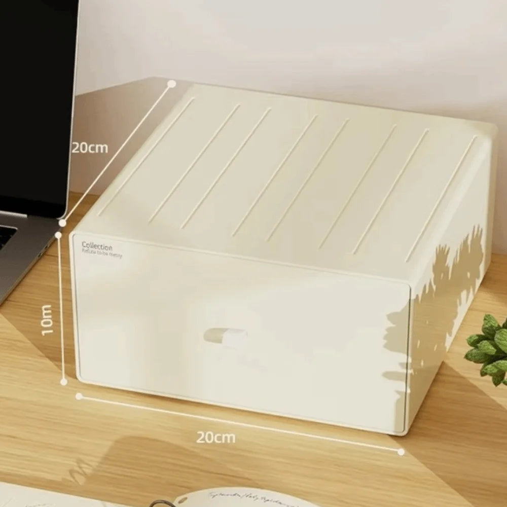 boîtes rangement tiroirs beige moderne respectueux environnement réutilisables poignées lisses opaques capacités