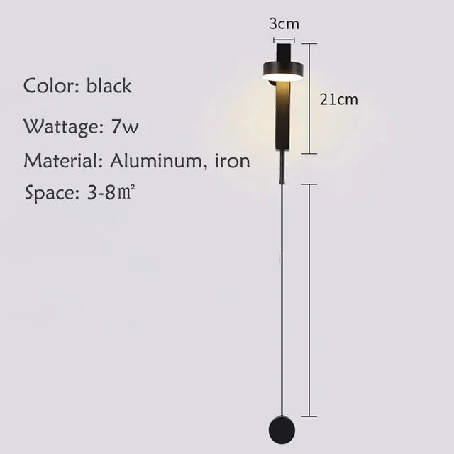 lampes murales modernes réglables noir doré led cuisine chambre salon