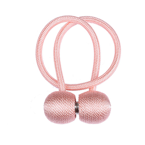 rideaux moderne ruban tissé boule centrale acier inoxydable coton polyester attache maison