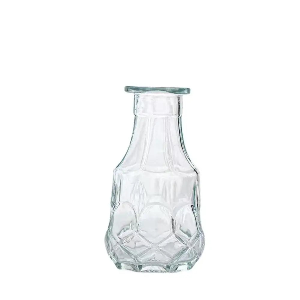 vase transparent gravé classique décoration intérieure plante hydroponique maison festive