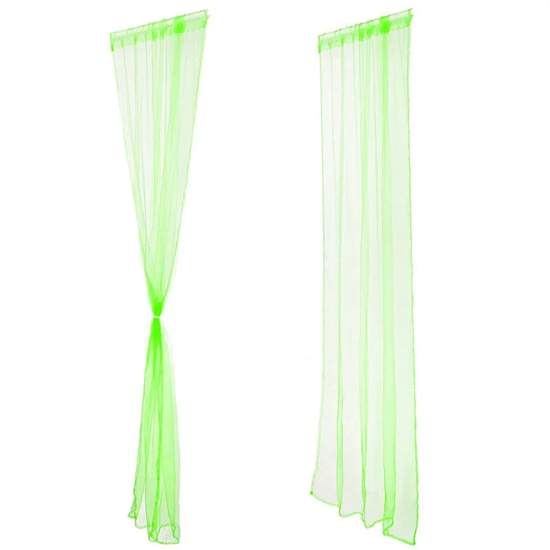 rideaux voilage couleur orange vert blanc decoratif translucide tringle maison moderne