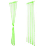rideaux voilage couleur orange vert blanc decoratif translucide tringle maison moderne