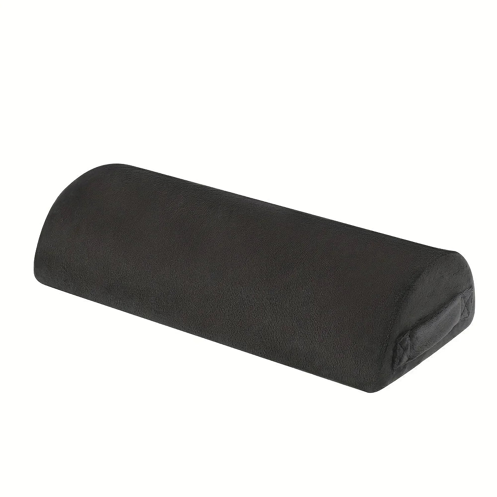 coussin pied massage velours noir lignes bleues ergonomique amovible lavable bas anti dérapant