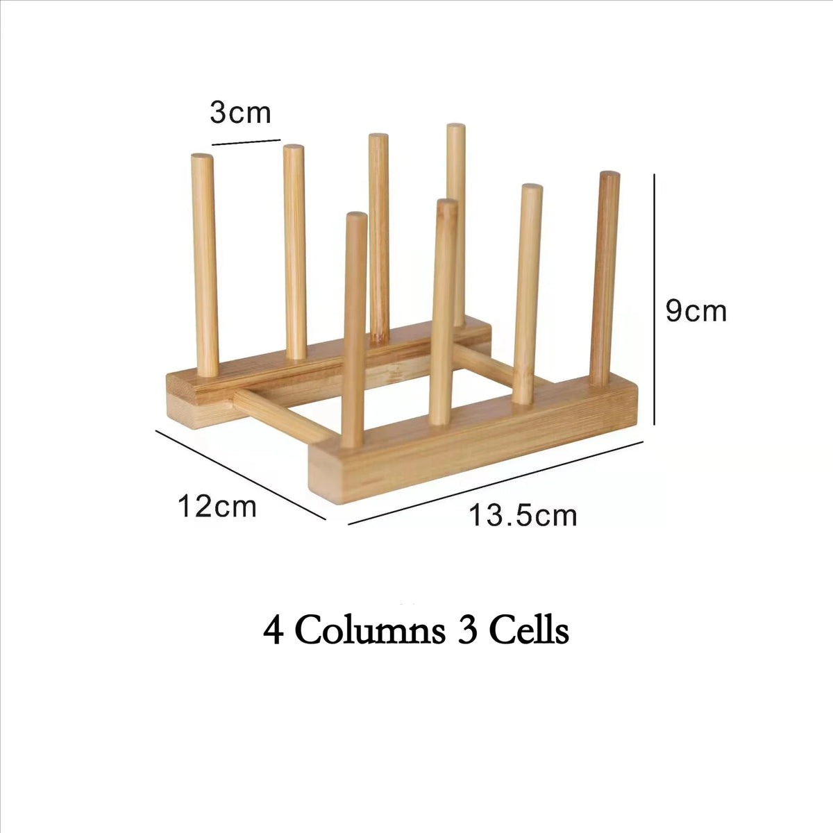 présentoir vaisselle bois minimaliste colonnes cellules cuisine égouttoir multifonctionnel respectueux environnement