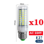 ampoule led maïs décoration intérieur blanc chaud lumière moderne lustre lustre base e14 e27
