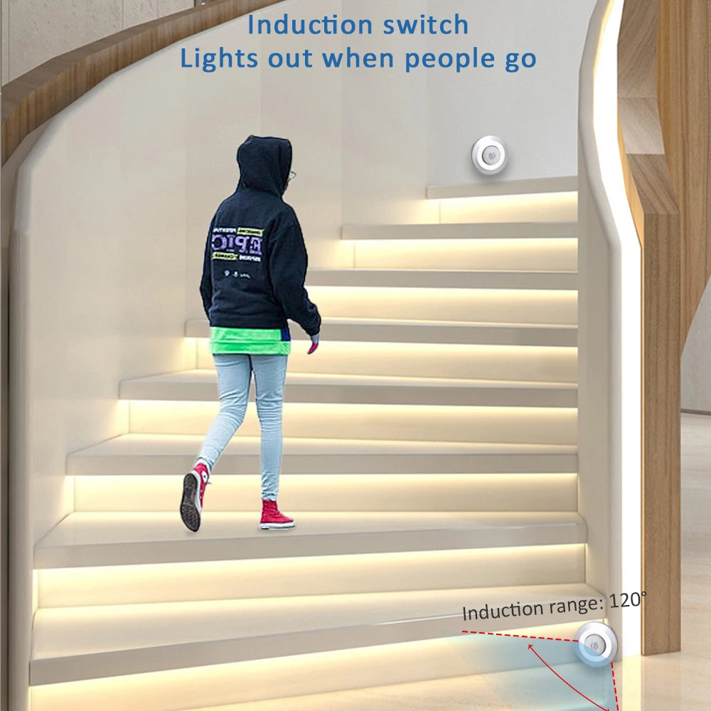 contrôleur d'éclairage led escalier détecteur mouvement 12v blanc chaud 500w perforé moderne