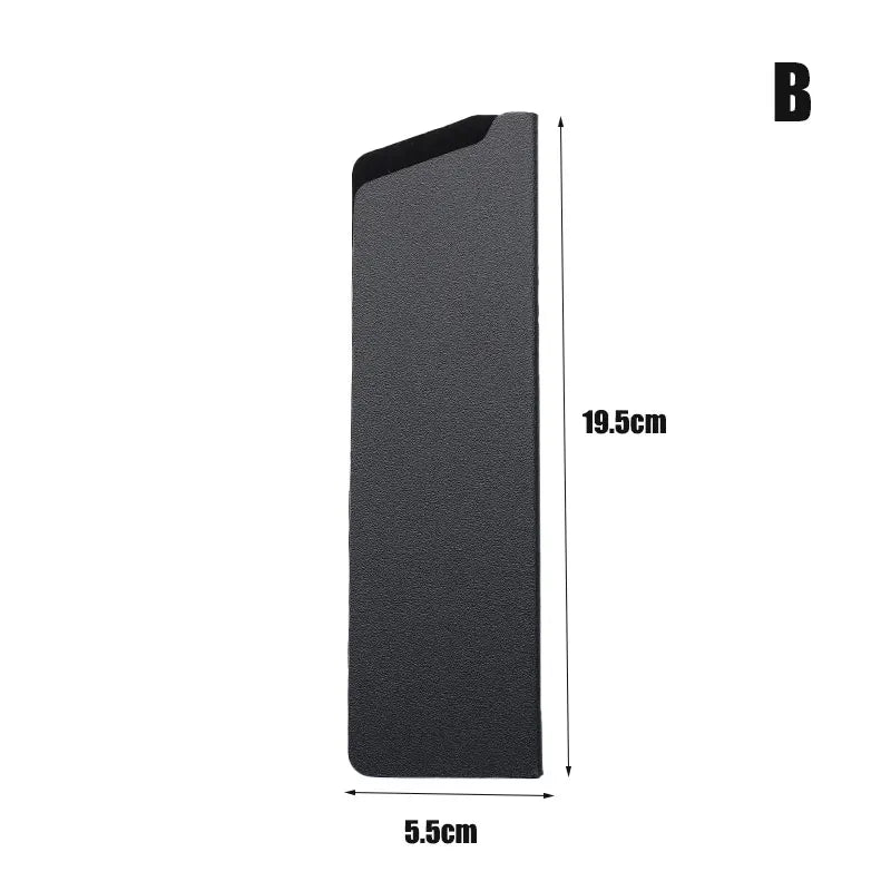 protège couteau noir adhésif durable moderne protection cuisine matériau métal