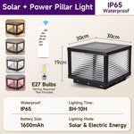 lampe solaire extérieure led moderne noire ip65 panneau solaire télécommande