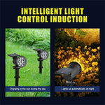 projecteur solaire led ip65 moderne noir autoinstallation exterieur deco jardin vacances lumière solaire