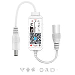 contrôleur led wifi blanc moderne connecteur qr code app alexa google
