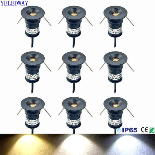projecteur led mini 1w noir blanc argent 12v extérieur moderne dimmable