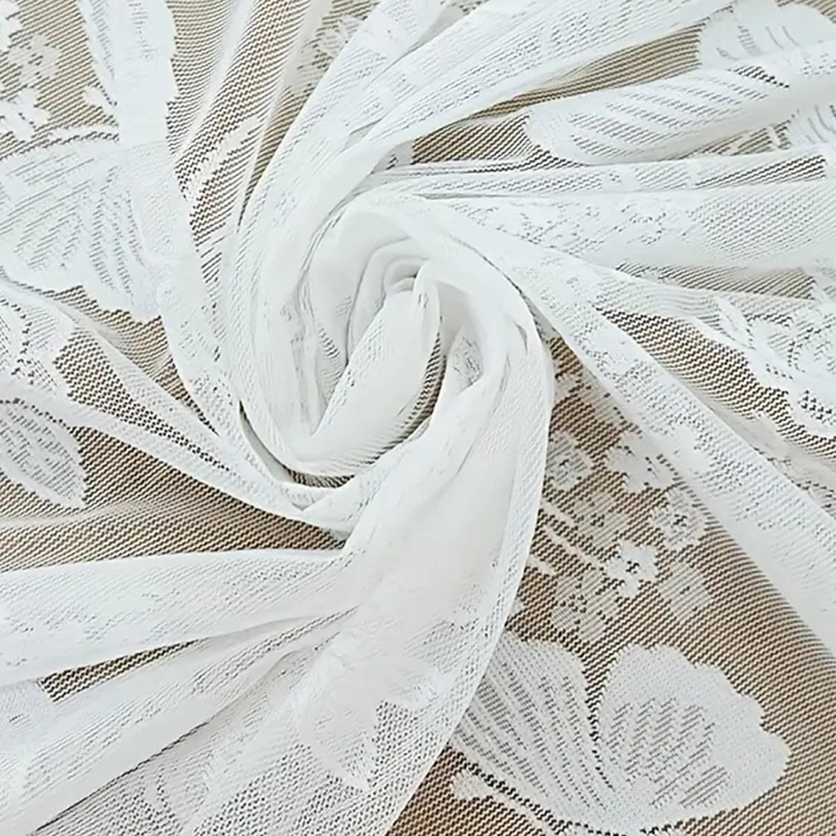 rideau blanc transparent brodé papillons fleurs cuisine romantique français 150cm 180cm