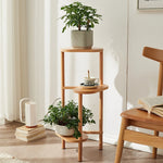 présentoir plantes bois moderne multi niveaux blanc gris boises pots fleursintérieur