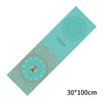 serviette yoga rose bleu mandala motifs floraux moderne 100cm matériaux fibre superfine