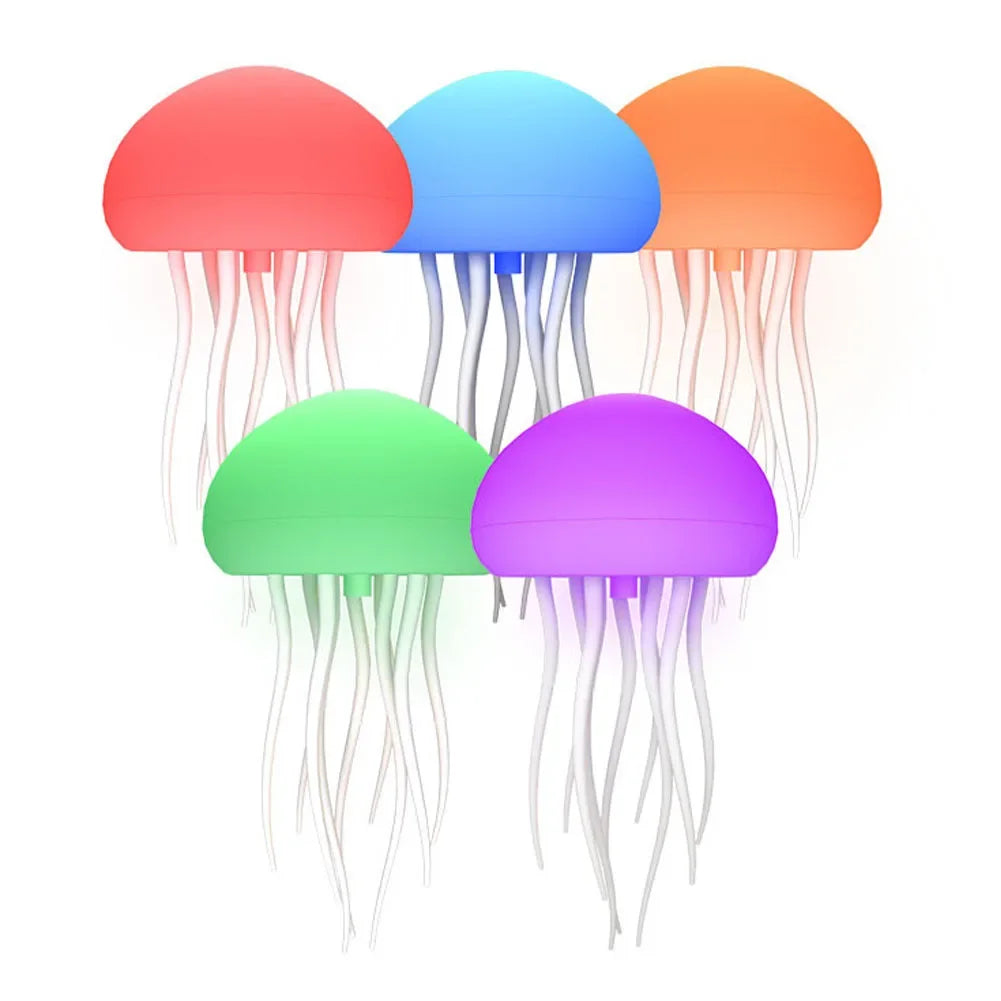 lampe led forme méduse tentacules base plate couleur multicolore moderne veilleuse ambiance