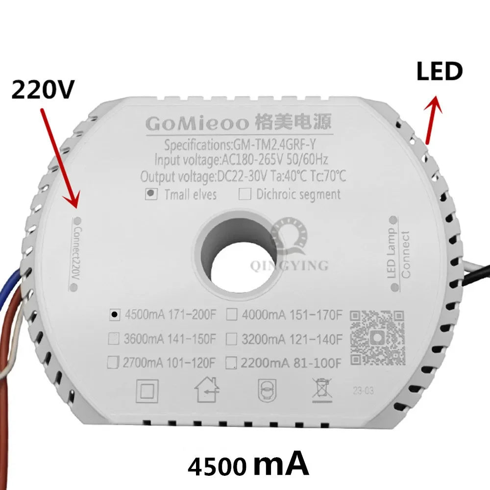 pilote led tension constante 24v 30v 240v ac blanc moderne driver perforations suspension led