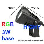 projecteur solaire led rgb ip65 moderne piquet cable noir abs