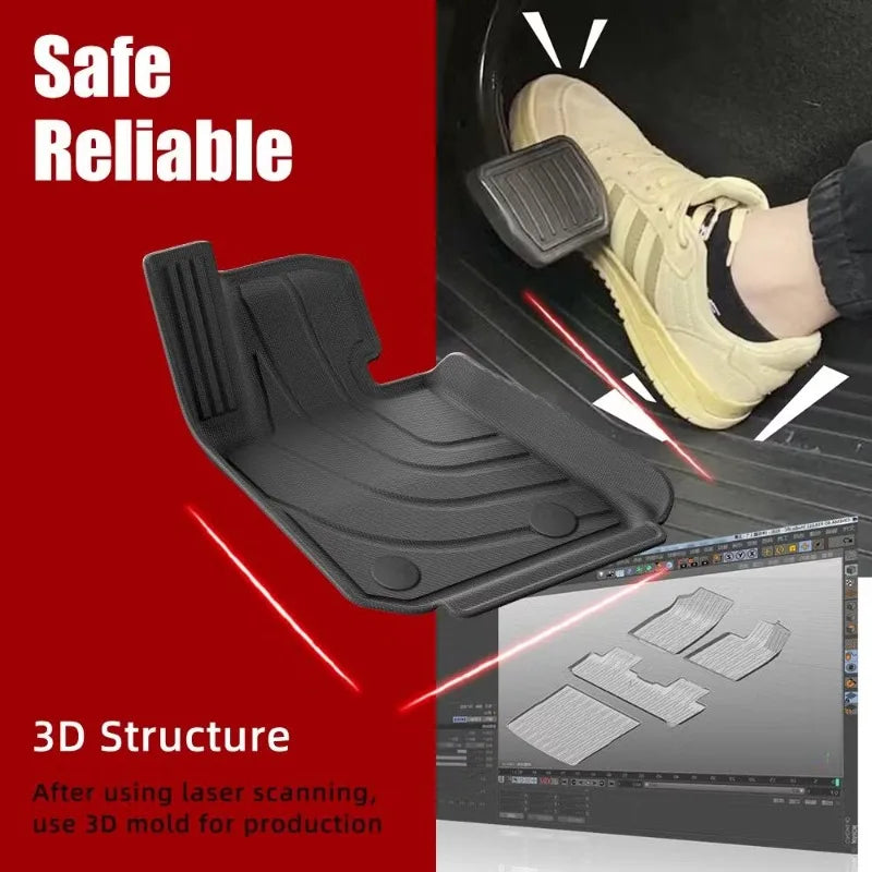 tapis sol voiture noir texture rugueuse marquages motifs clips adhésif moderne protection tpe