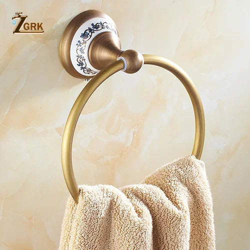 ensemble quincaillerie salle bain murale laiton or antique porte serviette savon crochet