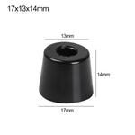 pieds meubles noirs ronds lisses modernes 10 pièces différentes tailles