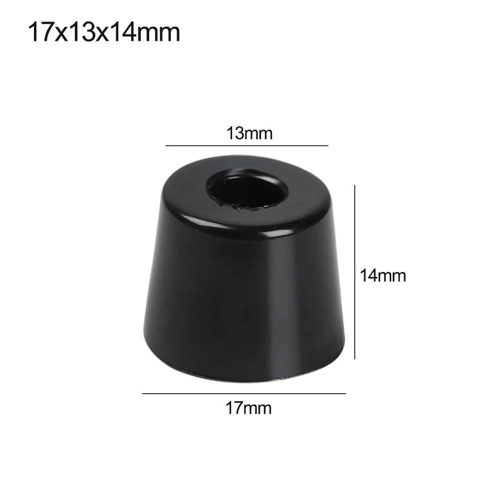pieds meubles noirs ronds lisses modernes 10 pièces différentes tailles