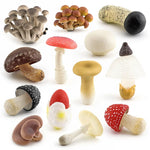 miniatures champignons réalistes photographie accessoires gris rouge blanc marron opaques pastoralesextérieur