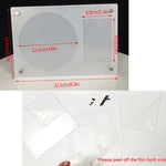 cadre photo magnétique résine moderne noir graphique clips photos cd