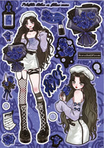 stickers anime adolescents coque téléphone carnet bricolage artisanat divers motifs couleurs