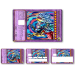autocollants décoratifs imperméables yuGiOh cartes jeu violet bleu noir illustration dragon