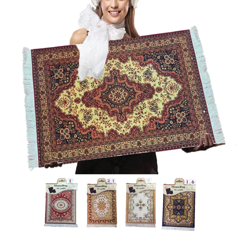 tapis persan ornements floraux rouge beige bleu doré traditionnel grande taille