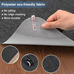 tapis sol antidérapant moderne gris uni 90x120cm 90x140cm adhésif polyester