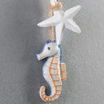 décoration murale artisanale hippocampe poisson coquillages étoile mer marine enfant chambre