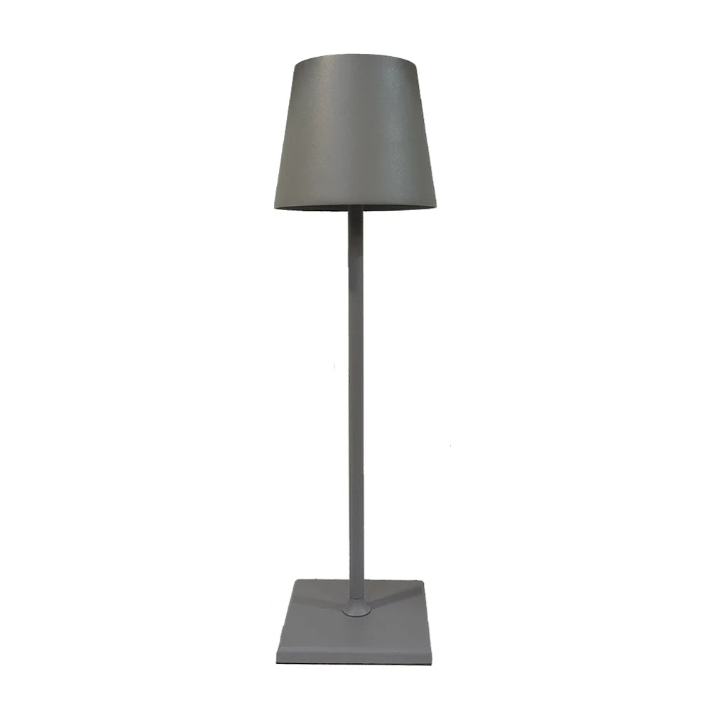lampe table led moderne rechargeable sans fil intensité réglable étanche ip54 blanc minimaliste