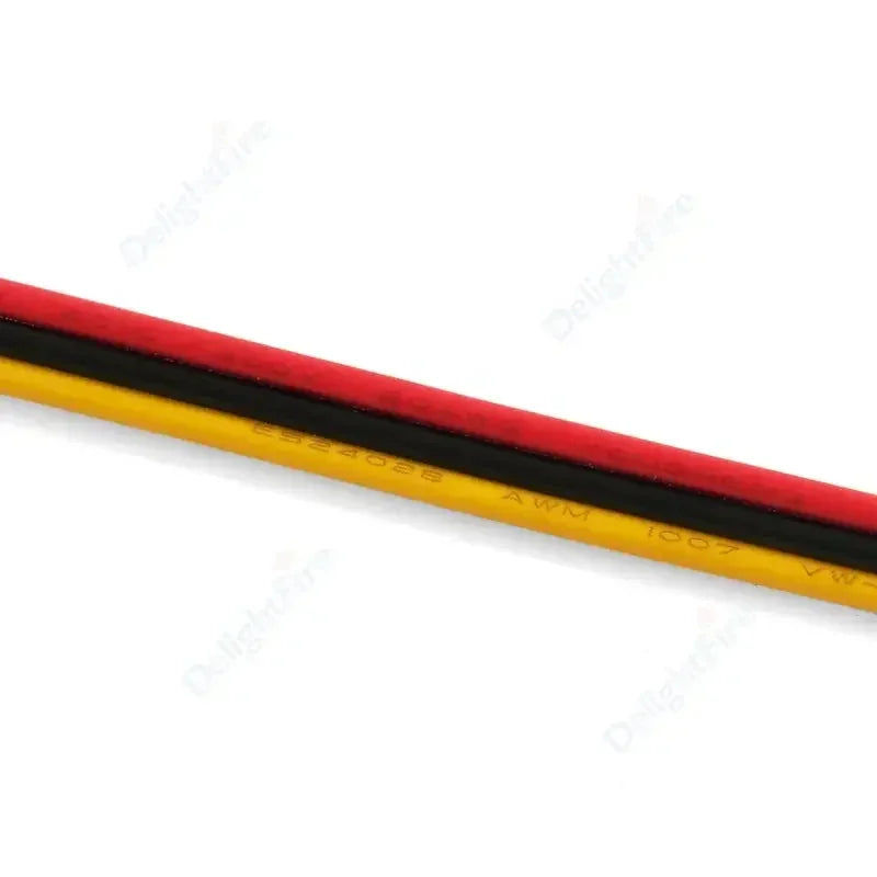 câbles électriques led 12v 10m 5m 2m 18awg 20awg 22awg rouge jaune noir diy