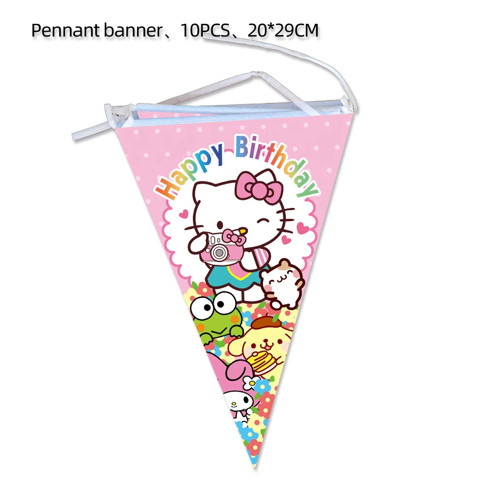Serviette Hello Kitty décoration