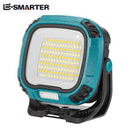 torche rechargeable usb portable lampe poche bleu moderne résistante chocs clip lumiere intense camping