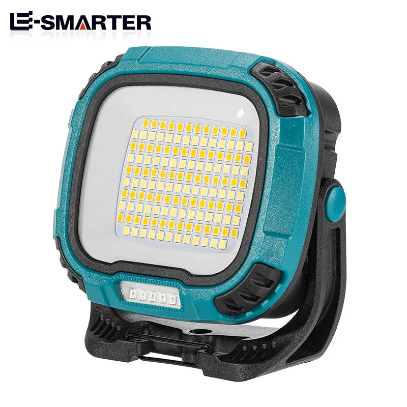 torche rechargeable usb portable lampe poche bleu moderne résistante chocs clip lumiere intense camping