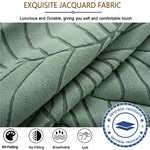 housse chaise extensible vert olive imprimé feuilles moderne siège salle manger banquet