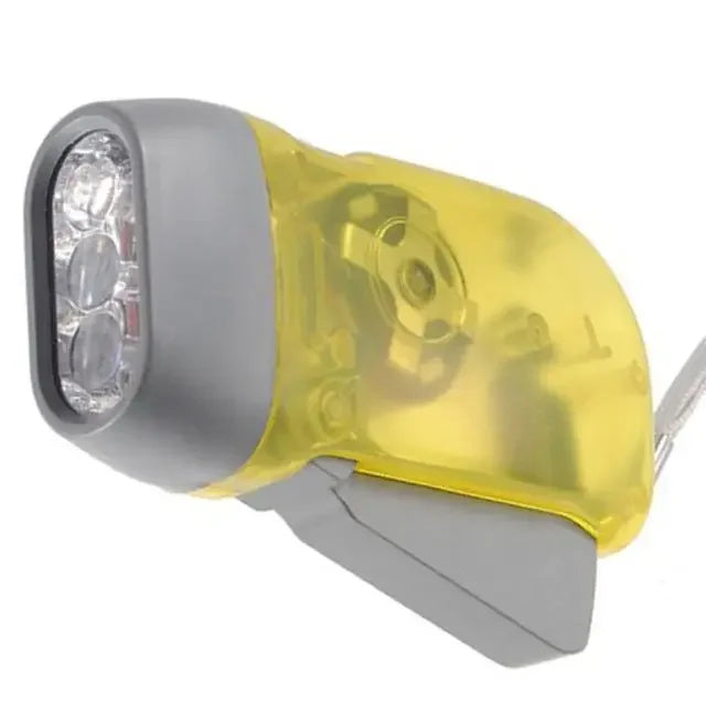 lampe dynamo rechargeable led rouge bleu jaune transparent utilitaire campingextérieur