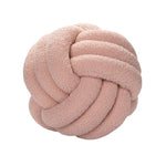coussin décoratif rond velours effet nœud canapé salon moderne maison texte