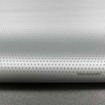 tissu décoratif gris pointillé diamant cristal tissé blanc moderne texturé perforations opaque semiopaque