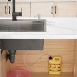 distributeur savon liquide or noir argent acier inoxydable moderne lisse fixations tube extension bouteille