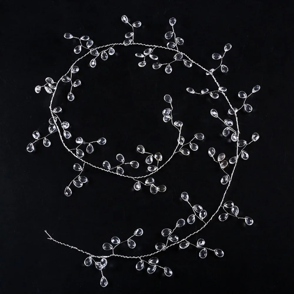 couronne fleurs artificielles transparentes ovales romantique 100cm 120cm 130cm 150cm